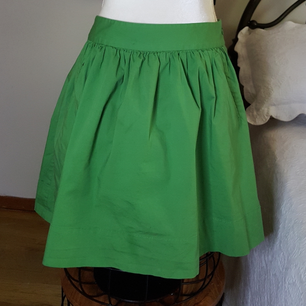 Banana Republic Pea Green Full Skirt